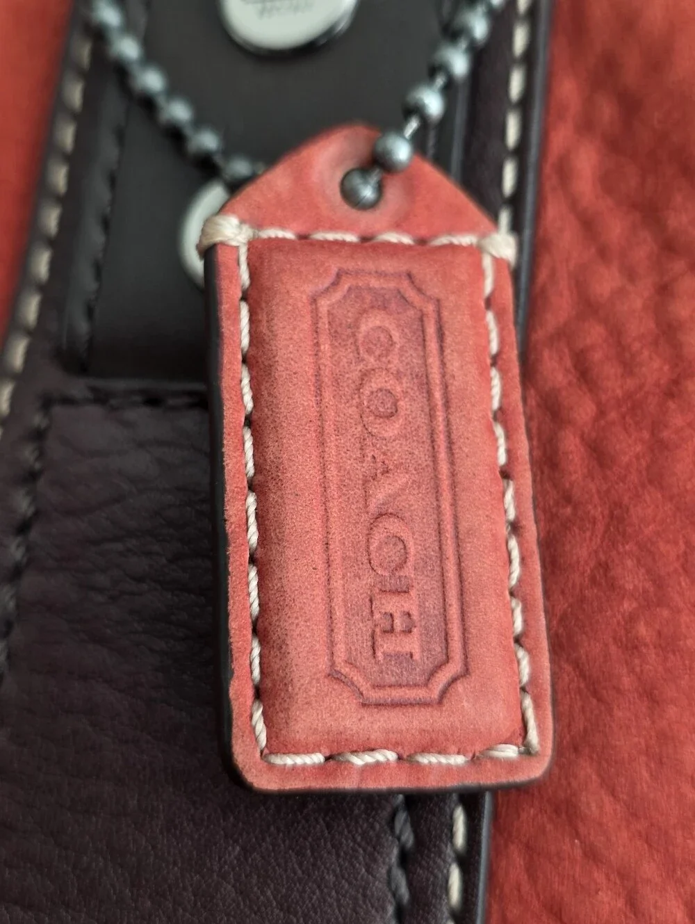 Coach Leatherware 5728 Vintage Orange Nubuck Leather Work Travel Tote Bag 2004